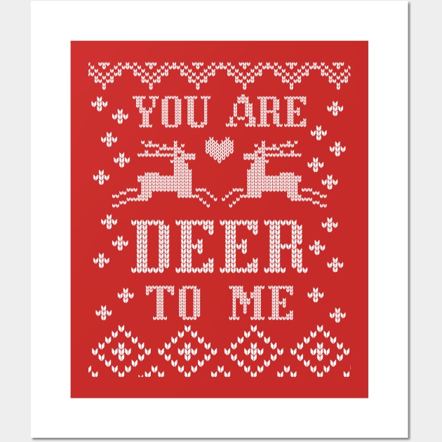 You are deer to me Christmas sweater Wall Art by Nice Surprise